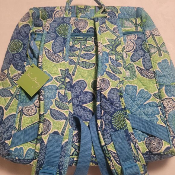 NWT Vera Bradley Double Zip Backpack in Doodle Daisy Retired Pattern main image 6